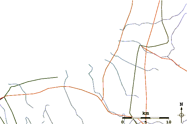 Roads and rivers around Selkirk