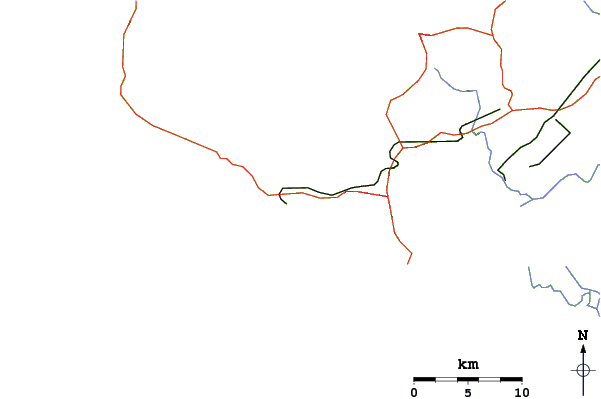 Roads and rivers around Seme Beach Limbe