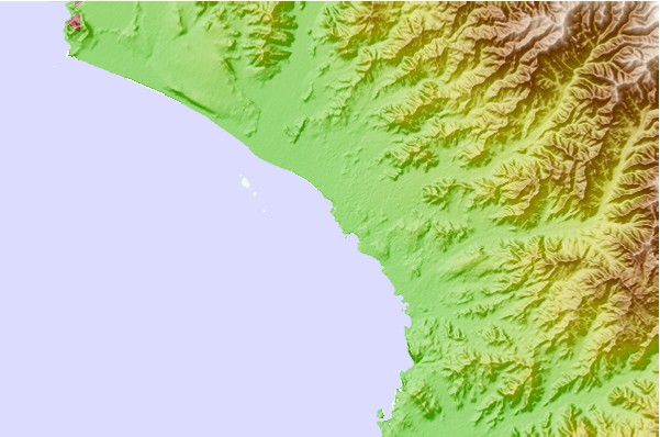 Surf spots located close to Señoritas