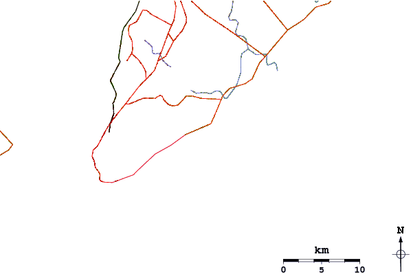 Roads and rivers around Seper