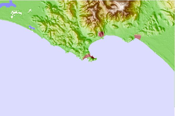 Surf spots located close to Serapo (Gaeta)