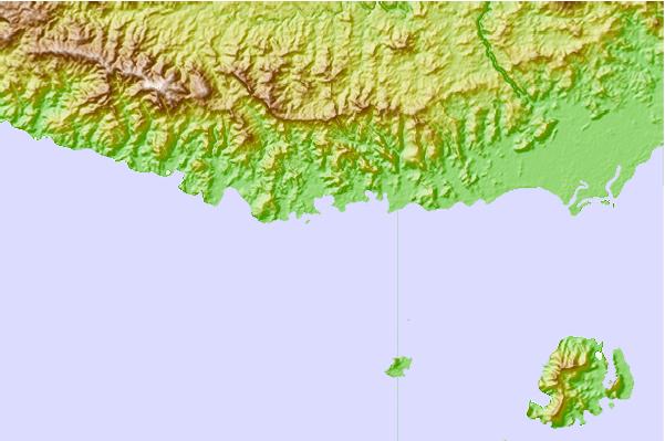 Surf breaks located close to Serua Rights