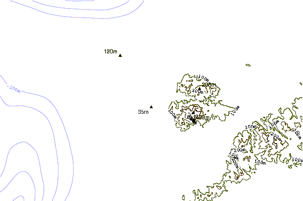 Shoreline around Sesako Island