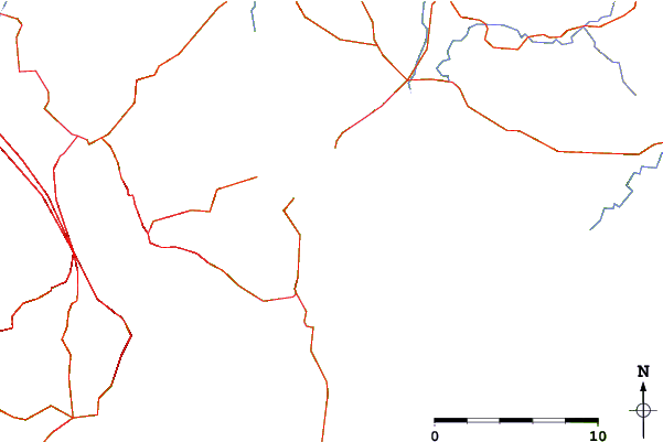 Roads and rivers around Seven Mile Beach and Point