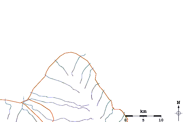 Roads and rivers around Seventh Hole