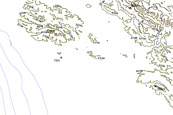 Shoreline around Sewers