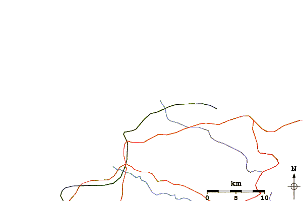 Roads and rivers around Shacks