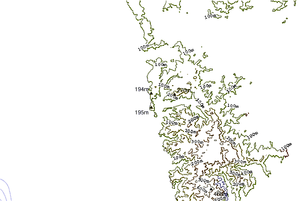Shoreline around Shag Rock