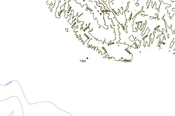 Shoreline around Shacks
