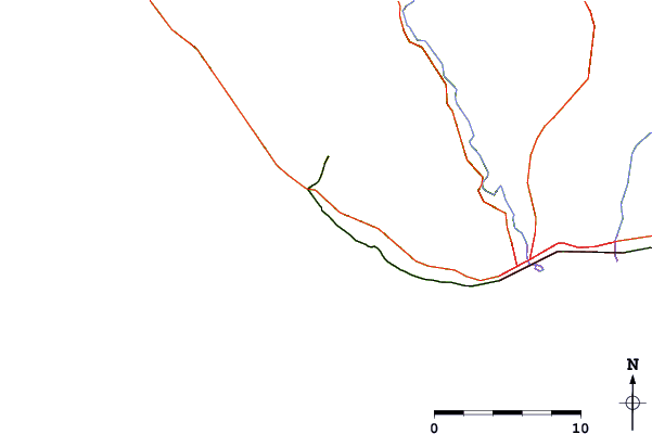 Roads and rivers around Shacks