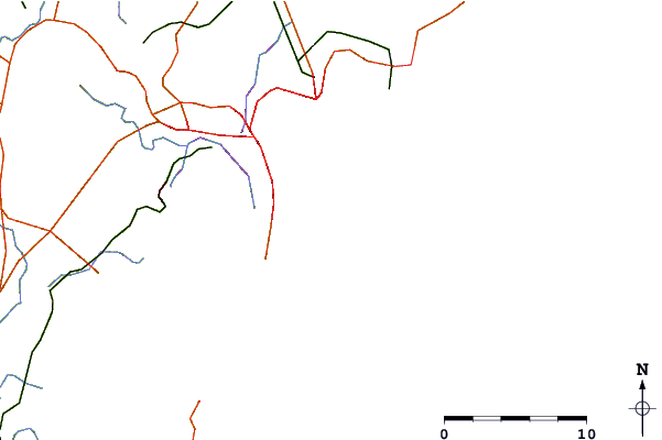 Roads and rivers around Shallows