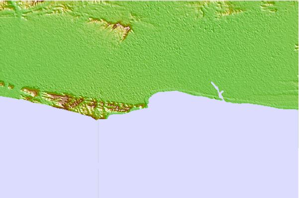 Surf breaks located close to Shamal Bandar