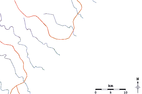 Roads and rivers around Sharks Point