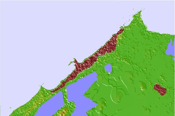 Surf spots located close to Shatby