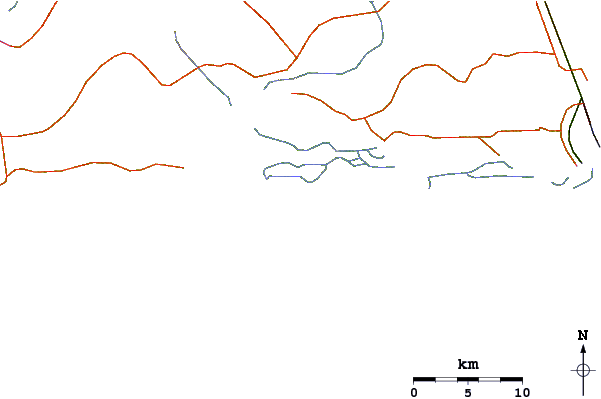 Roads and rivers around Shipwreck