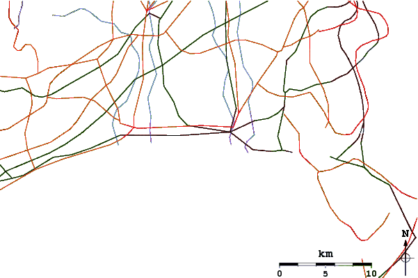 Roads and rivers around Shonan