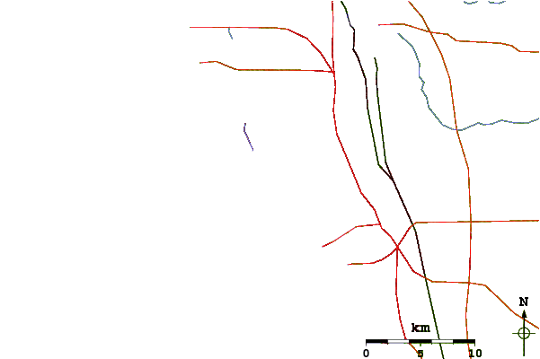 Roads and rivers around Siesta