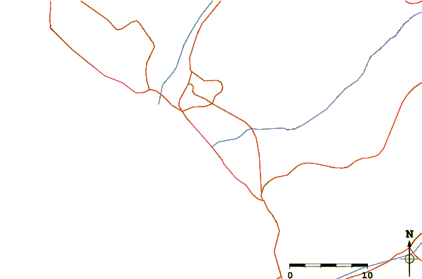 Roads and rivers around Silencios