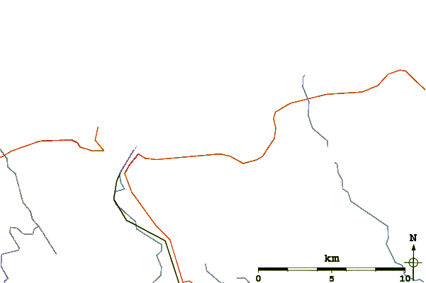 Roads and rivers around Silos