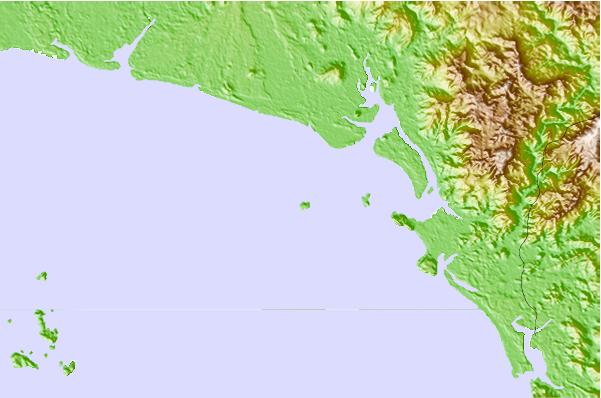 Surf spots located close to Silva Island-P Land