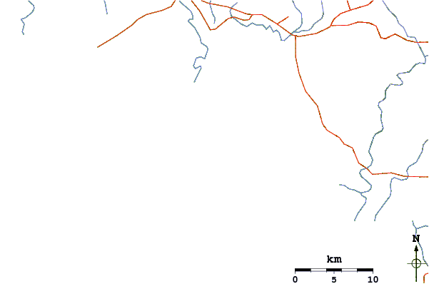 Roads and rivers around Silva Island-P Land
