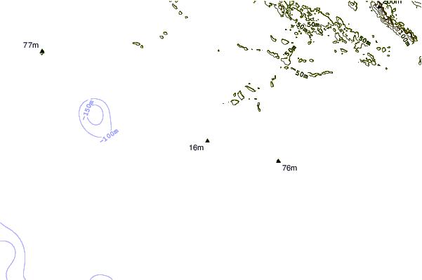 Shoreline around Silver Beach