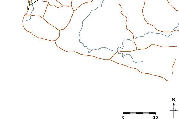 Roads and rivers around Silver Beach
