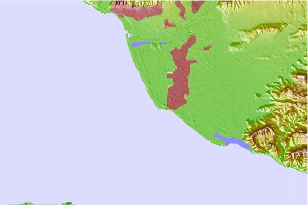 Surf breaks located close to Silver Strand