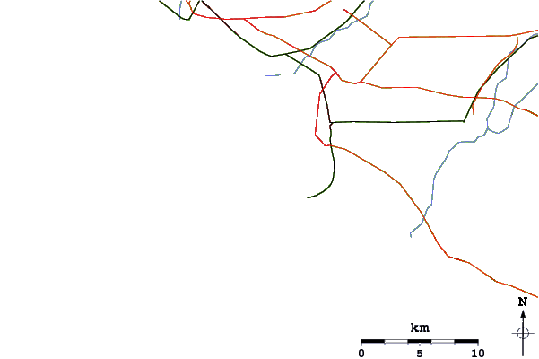 Roads and rivers around Silver Strand