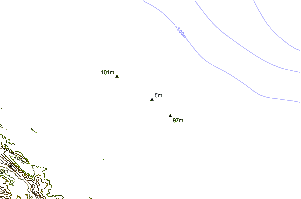 Shoreline around Silverbacks