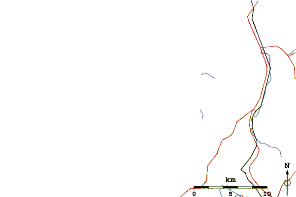 Roads and rivers around Simpsons Reef