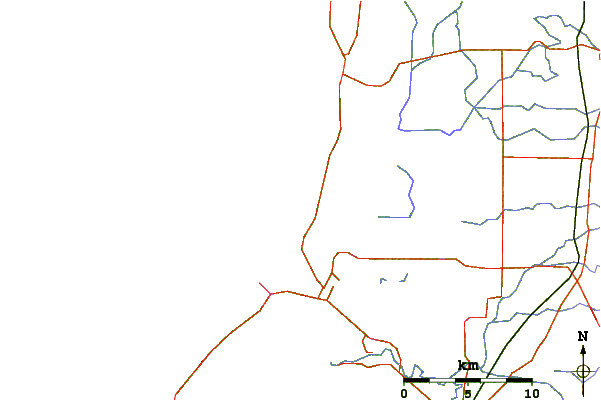 Roads and rivers around Singleton
