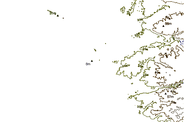 Shoreline around Sion sur l'Ocean