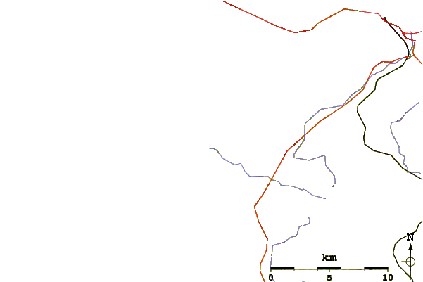 Roads and rivers around Siouville