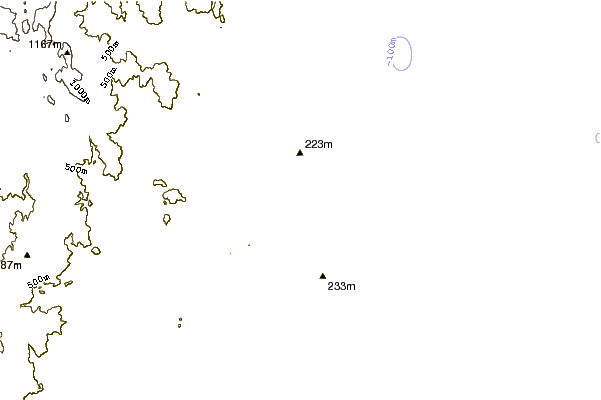 Shoreline around Siriu