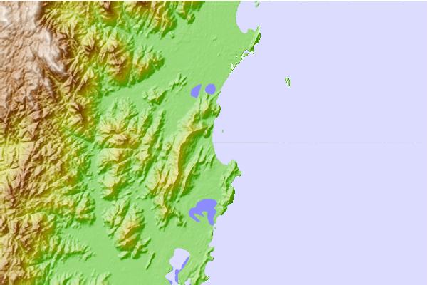 Surf spots located close to Siriu