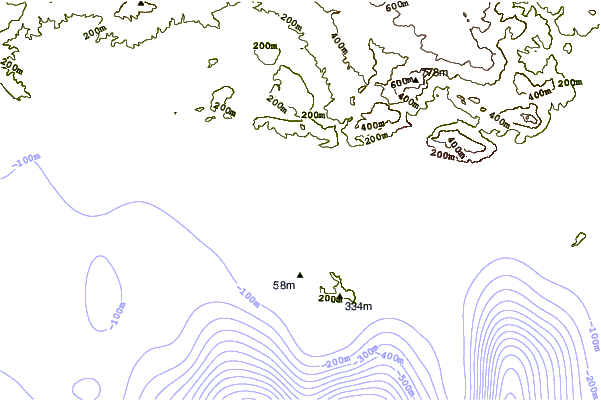Shoreline around Brutal Beach - Six Fours
