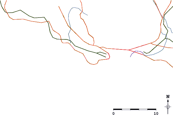 Roads and rivers around Brutal Beach - Six Fours