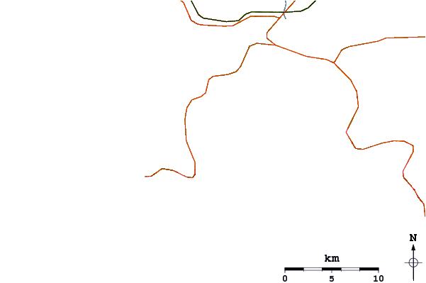 Roads and rivers around Sleaford Bay