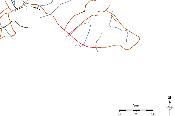 Roads and rivers around Sleepy Hollows