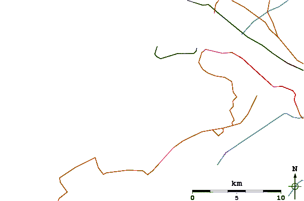 Roads and rivers around Slufter