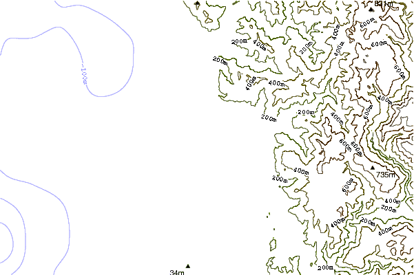 Shoreline around Smith River and Kellogg Road Area