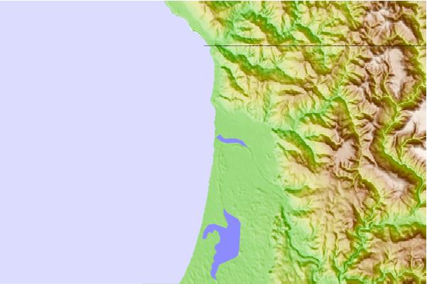 Surf breaks located close to Smith River and Kellogg Road Area