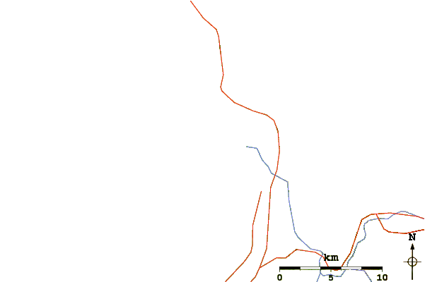 Roads and rivers around Smith River and Kellogg Road Area