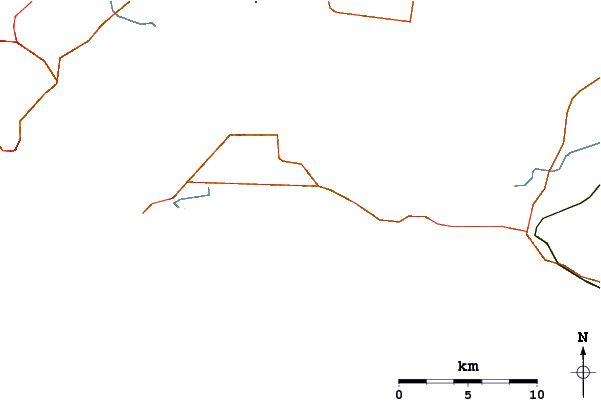 Roads and rivers around Smiths Beach