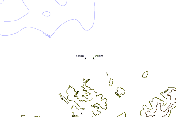 Shoreline around Smoothwater Bay