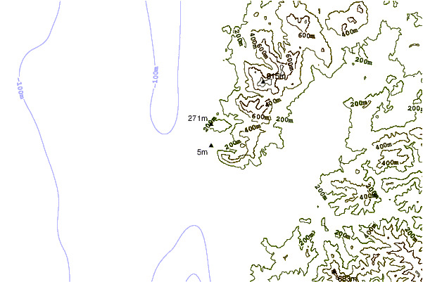Shoreline around Smugglers Cove