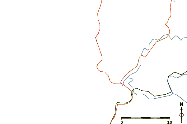 Roads and rivers around Smugglers Cove
