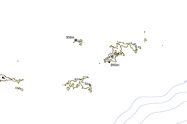 Shoreline around Smugglers cove