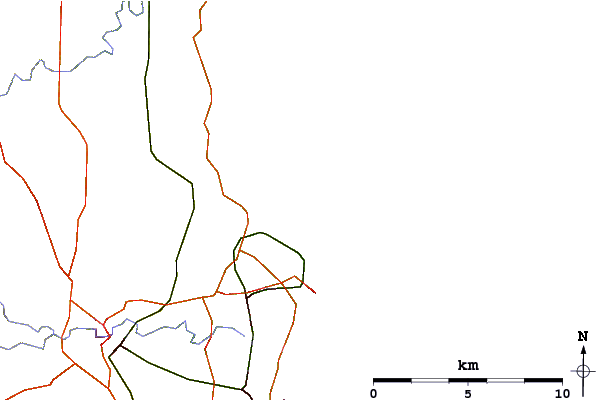 Roads and rivers around SnabPoint